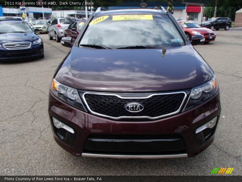 Dark Cherry / Black 2011 Kia Sorento SX V6 AWD