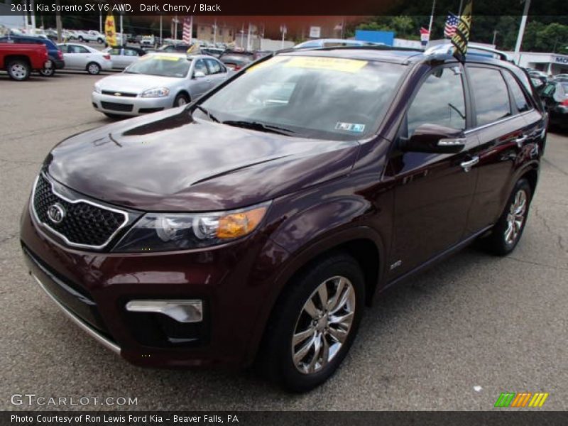 Dark Cherry / Black 2011 Kia Sorento SX V6 AWD