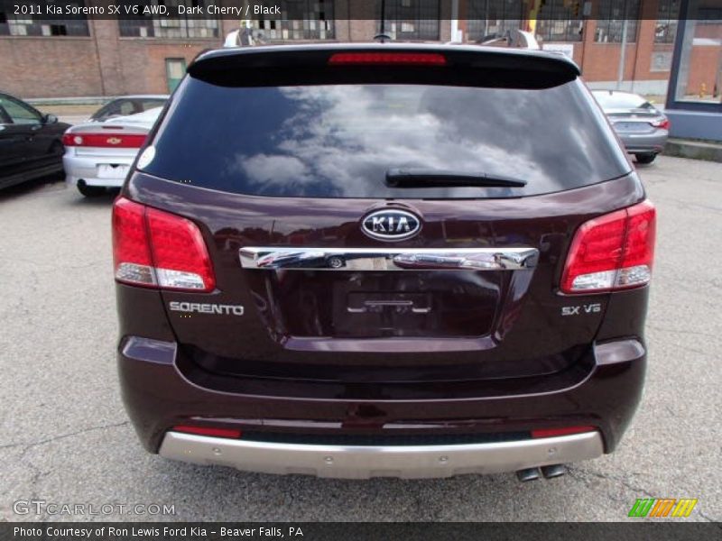 Dark Cherry / Black 2011 Kia Sorento SX V6 AWD