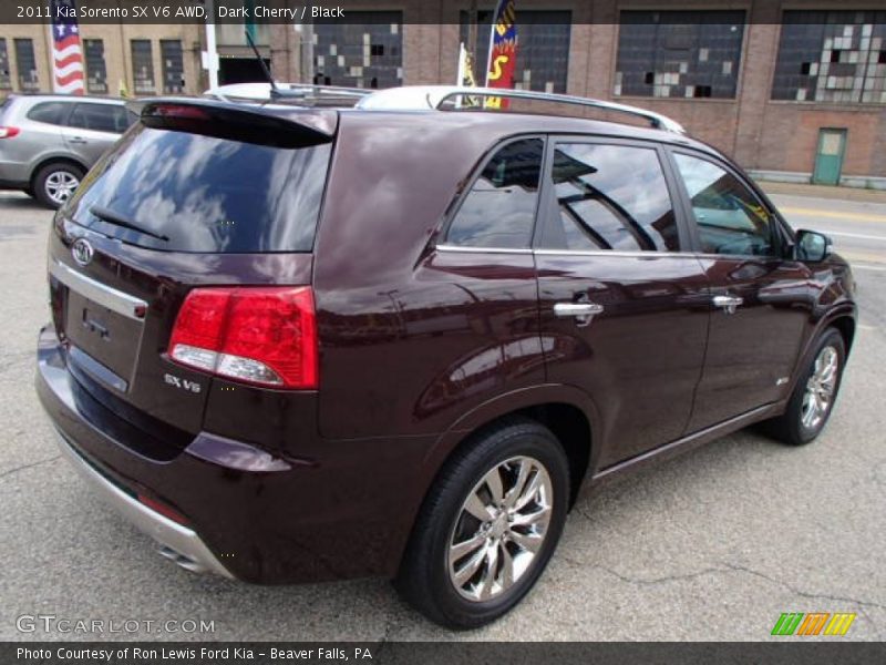 Dark Cherry / Black 2011 Kia Sorento SX V6 AWD