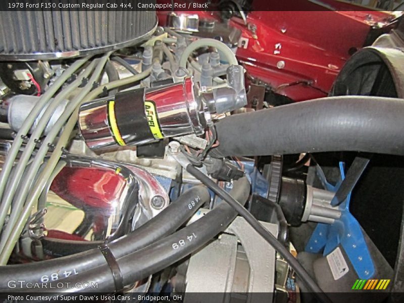 Candyapple Red / Black 1978 Ford F150 Custom Regular Cab 4x4