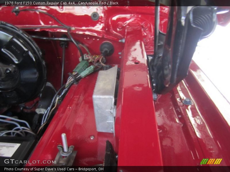 Candyapple Red / Black 1978 Ford F150 Custom Regular Cab 4x4