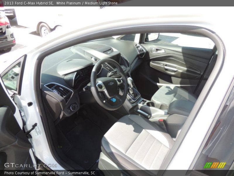 White Platinum / Medium Light Stone 2013 Ford C-Max Hybrid SE