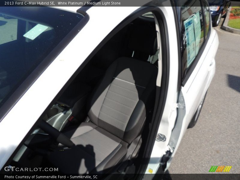 White Platinum / Medium Light Stone 2013 Ford C-Max Hybrid SE