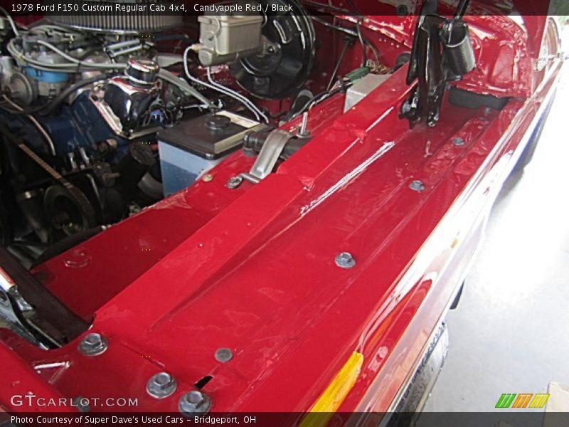Candyapple Red / Black 1978 Ford F150 Custom Regular Cab 4x4