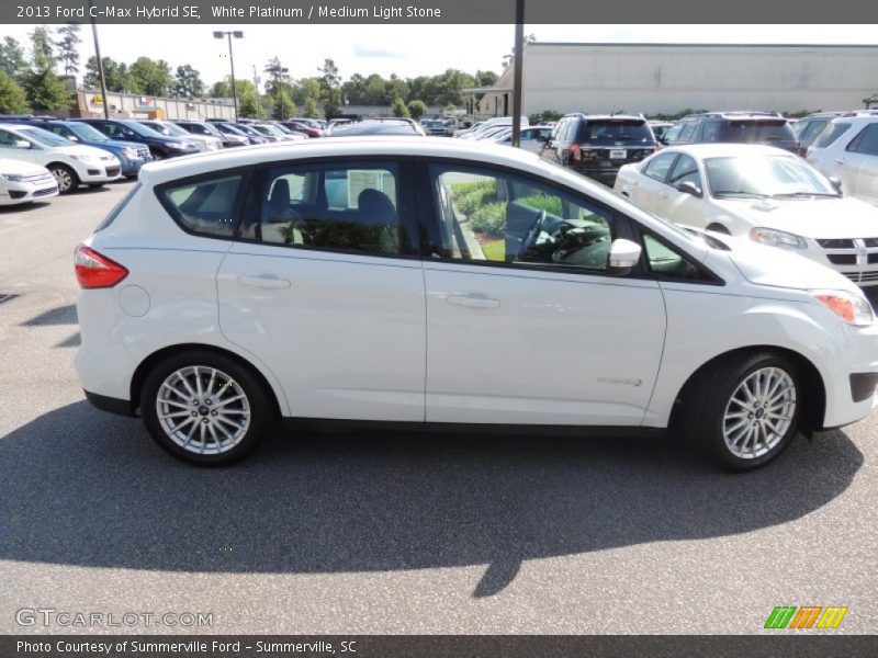White Platinum / Medium Light Stone 2013 Ford C-Max Hybrid SE