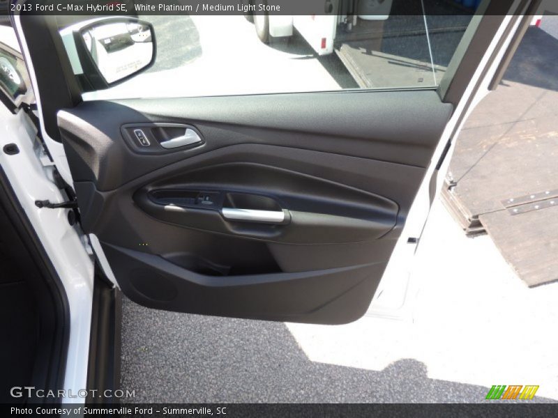 White Platinum / Medium Light Stone 2013 Ford C-Max Hybrid SE