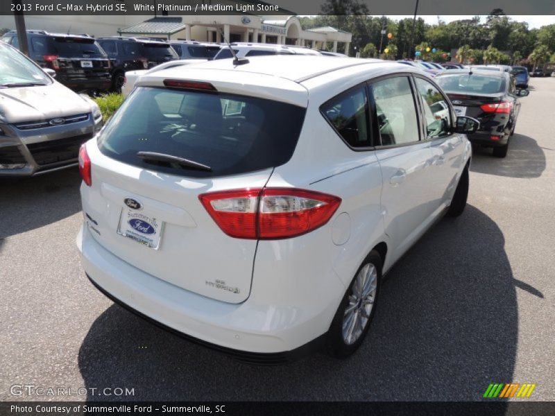 White Platinum / Medium Light Stone 2013 Ford C-Max Hybrid SE