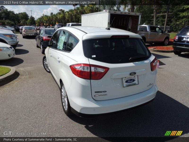 White Platinum / Medium Light Stone 2013 Ford C-Max Hybrid SE