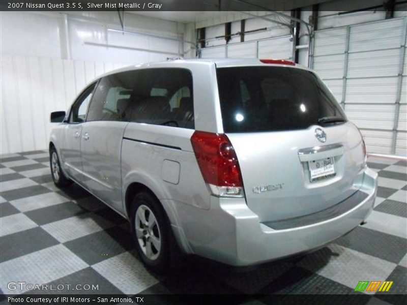 Silver Mist Metallic / Gray 2007 Nissan Quest 3.5 S