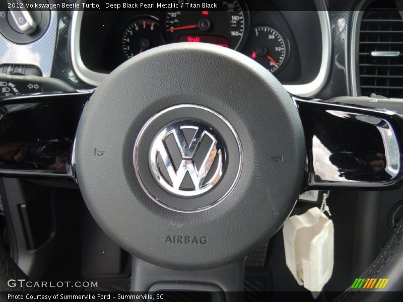 Deep Black Pearl Metallic / Titan Black 2012 Volkswagen Beetle Turbo