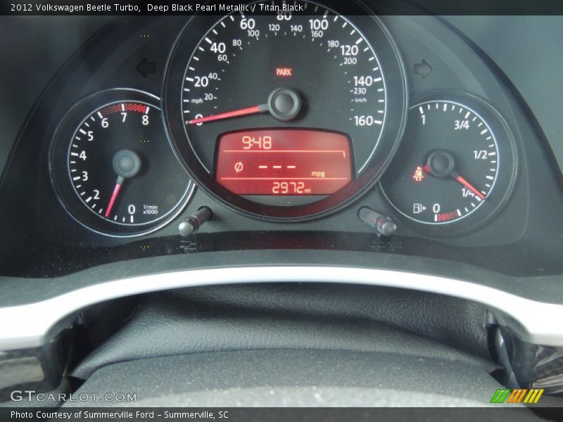Deep Black Pearl Metallic / Titan Black 2012 Volkswagen Beetle Turbo