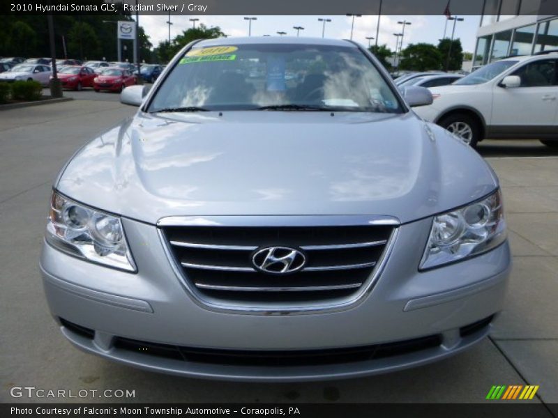 Radiant Silver / Gray 2010 Hyundai Sonata GLS