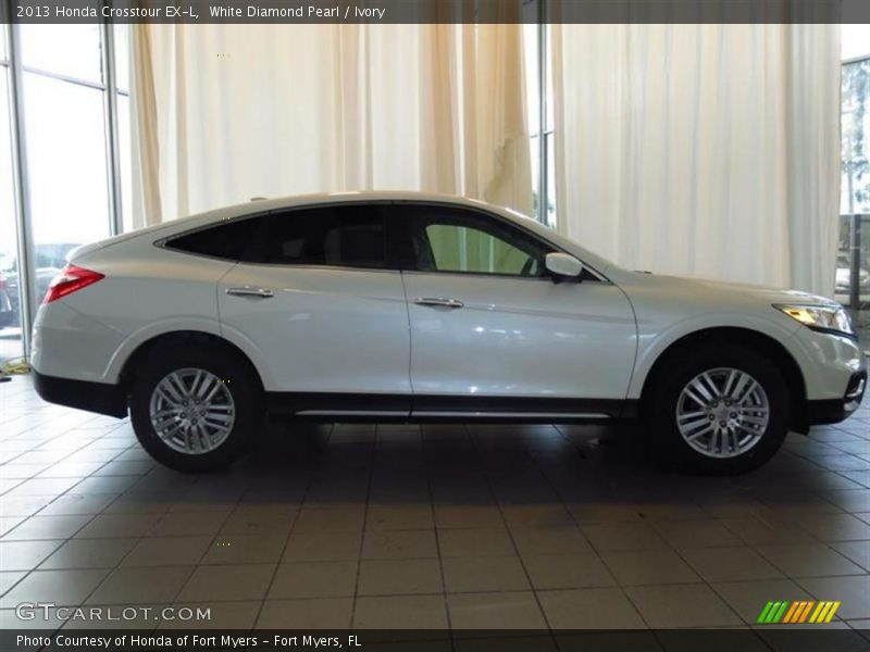 White Diamond Pearl / Ivory 2013 Honda Crosstour EX-L