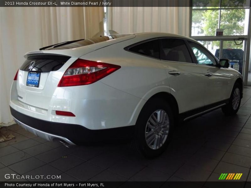 White Diamond Pearl / Ivory 2013 Honda Crosstour EX-L