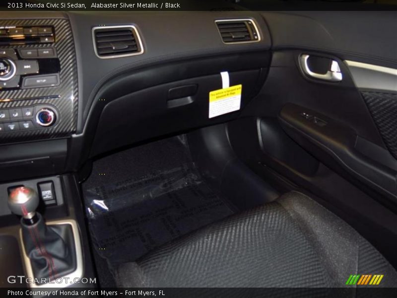Alabaster Silver Metallic / Black 2013 Honda Civic Si Sedan