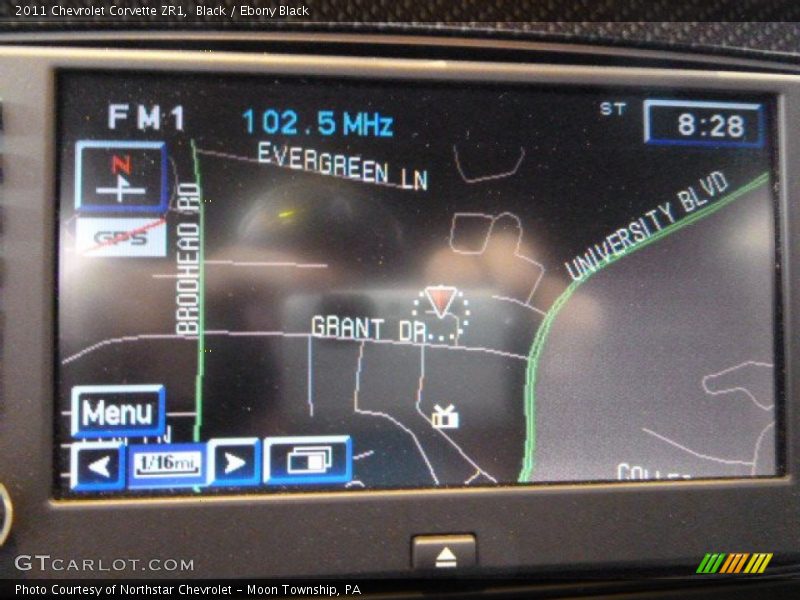 Navigation of 2011 Corvette ZR1