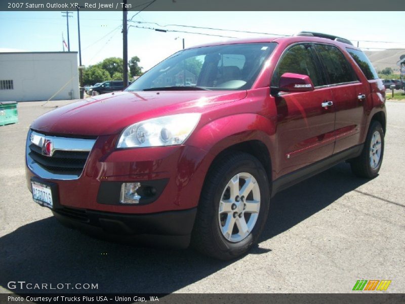 Red Jewel / Tan 2007 Saturn Outlook XR