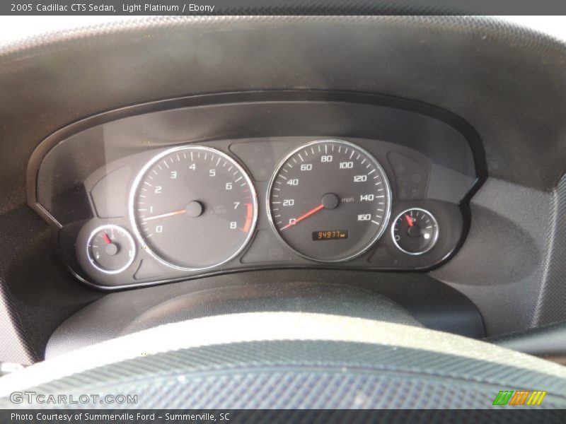 Light Platinum / Ebony 2005 Cadillac CTS Sedan