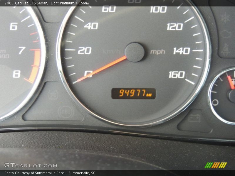 Light Platinum / Ebony 2005 Cadillac CTS Sedan