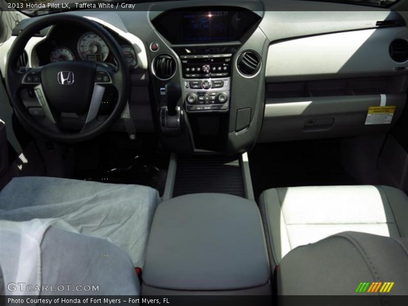 Taffeta White / Gray 2013 Honda Pilot LX