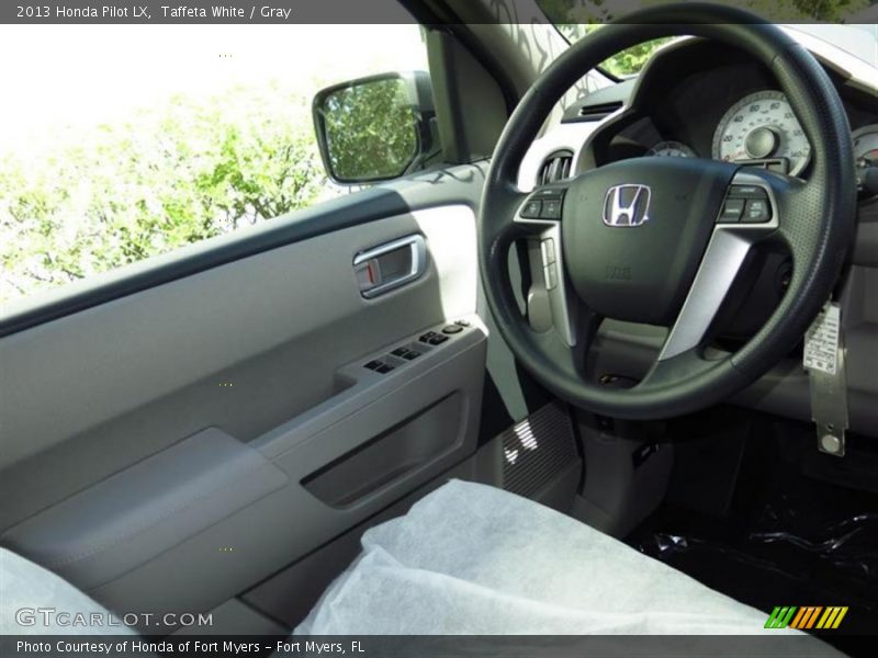 Taffeta White / Gray 2013 Honda Pilot LX