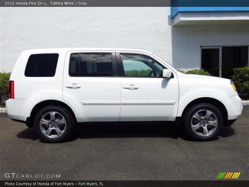 Taffeta White / Gray 2013 Honda Pilot EX-L