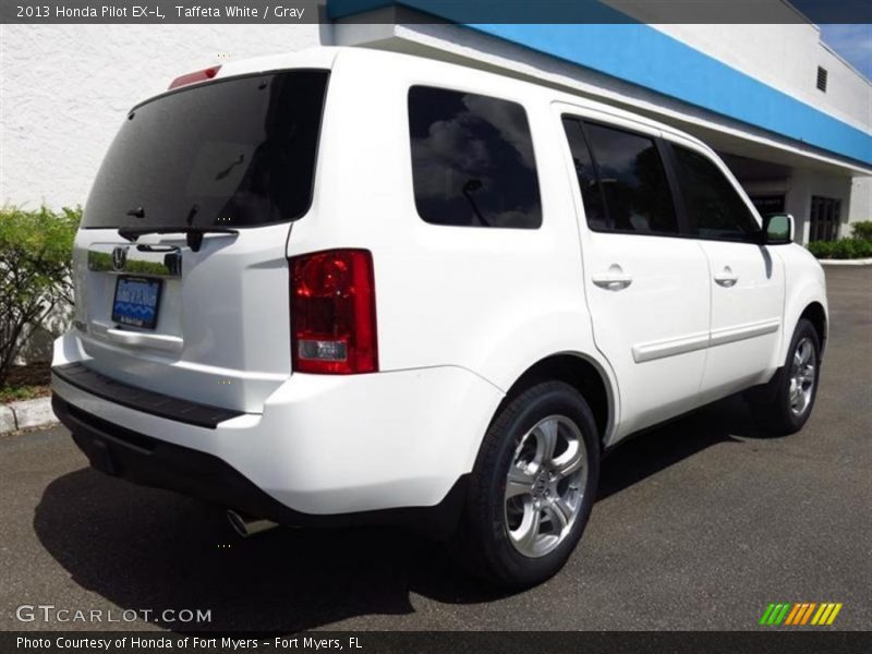 Taffeta White / Gray 2013 Honda Pilot EX-L