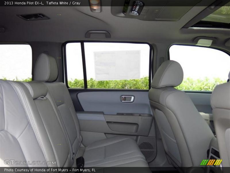 Taffeta White / Gray 2013 Honda Pilot EX-L