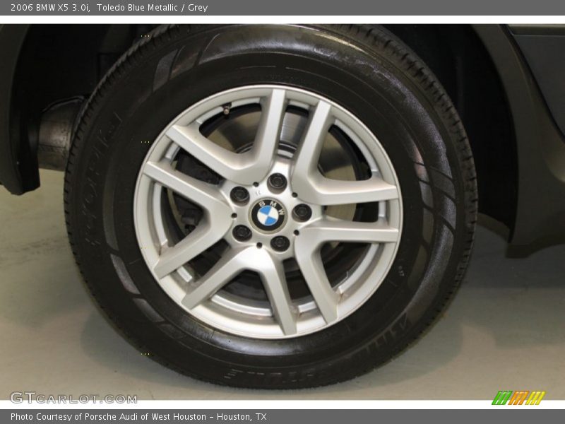 Toledo Blue Metallic / Grey 2006 BMW X5 3.0i