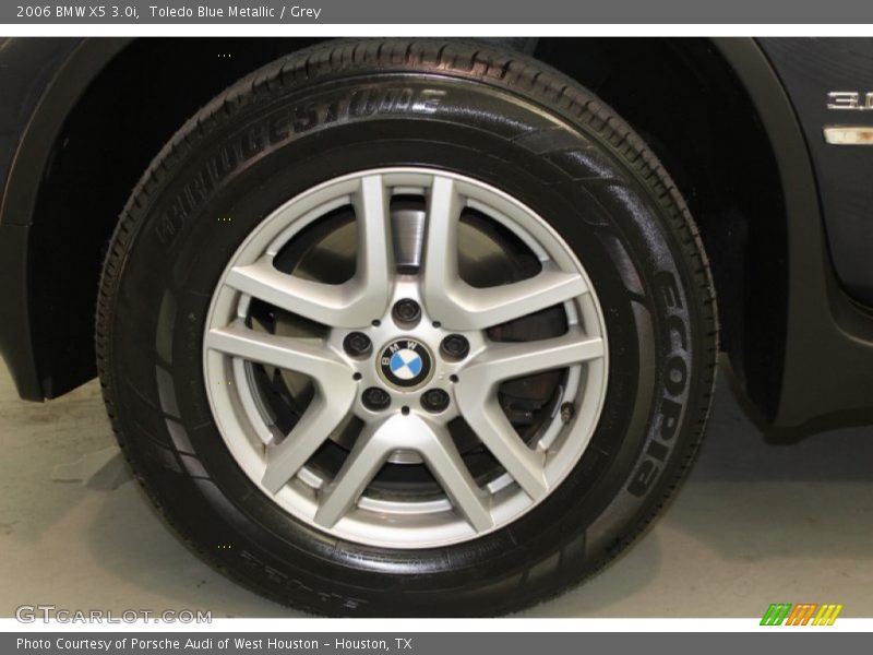 Toledo Blue Metallic / Grey 2006 BMW X5 3.0i