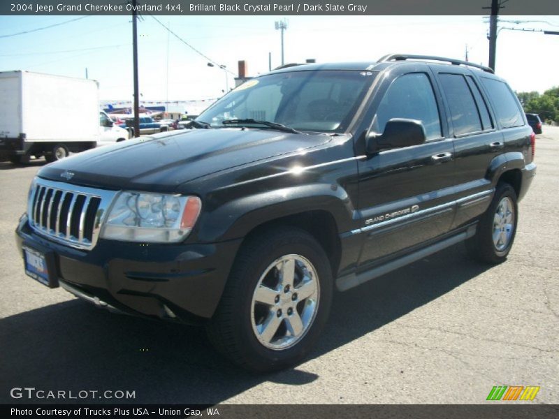 Brillant Black Crystal Pearl / Dark Slate Gray 2004 Jeep Grand Cherokee Overland 4x4