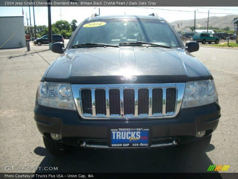 Brillant Black Crystal Pearl / Dark Slate Gray 2004 Jeep Grand Cherokee Overland 4x4