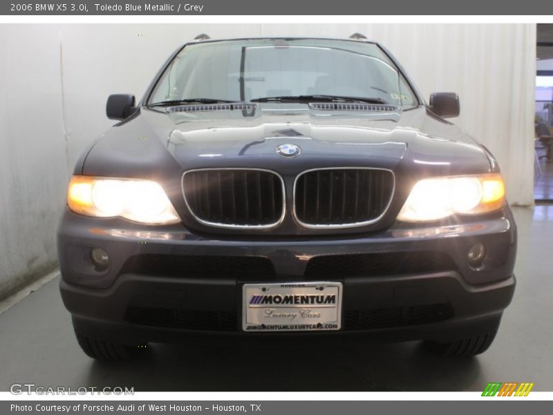 Toledo Blue Metallic / Grey 2006 BMW X5 3.0i