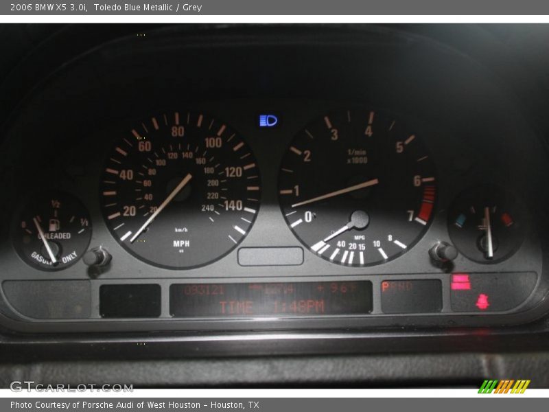 Toledo Blue Metallic / Grey 2006 BMW X5 3.0i