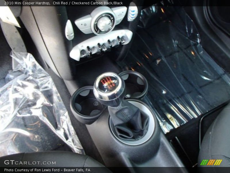 Chili Red / Checkered Carbon Black/Black 2010 Mini Cooper Hardtop