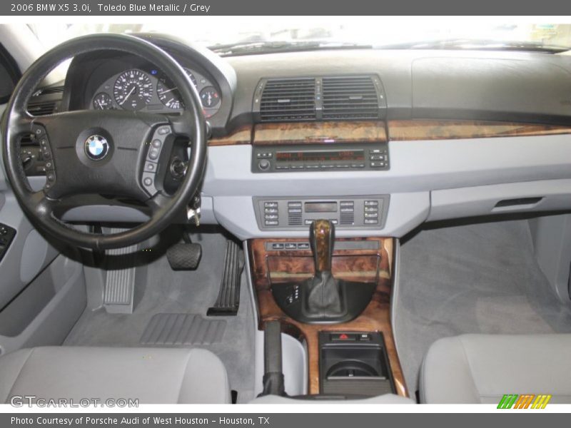 Toledo Blue Metallic / Grey 2006 BMW X5 3.0i