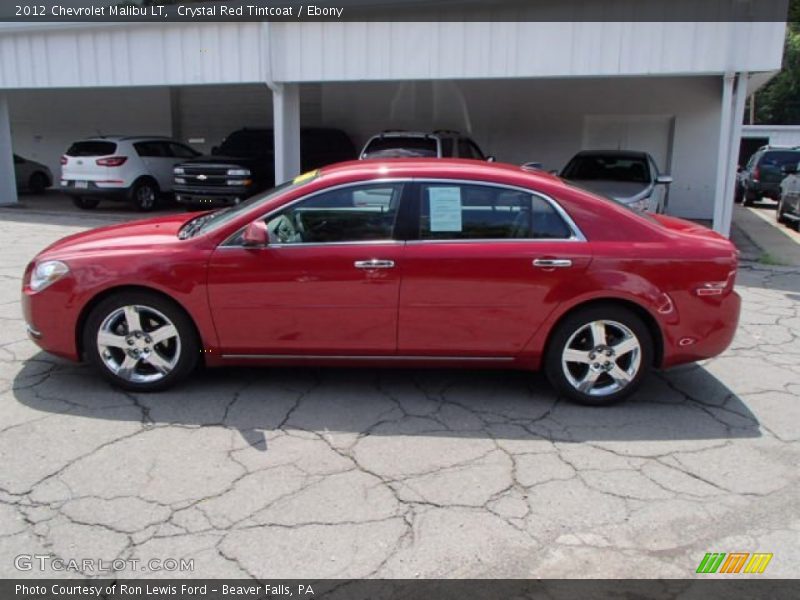 Crystal Red Tintcoat / Ebony 2012 Chevrolet Malibu LT