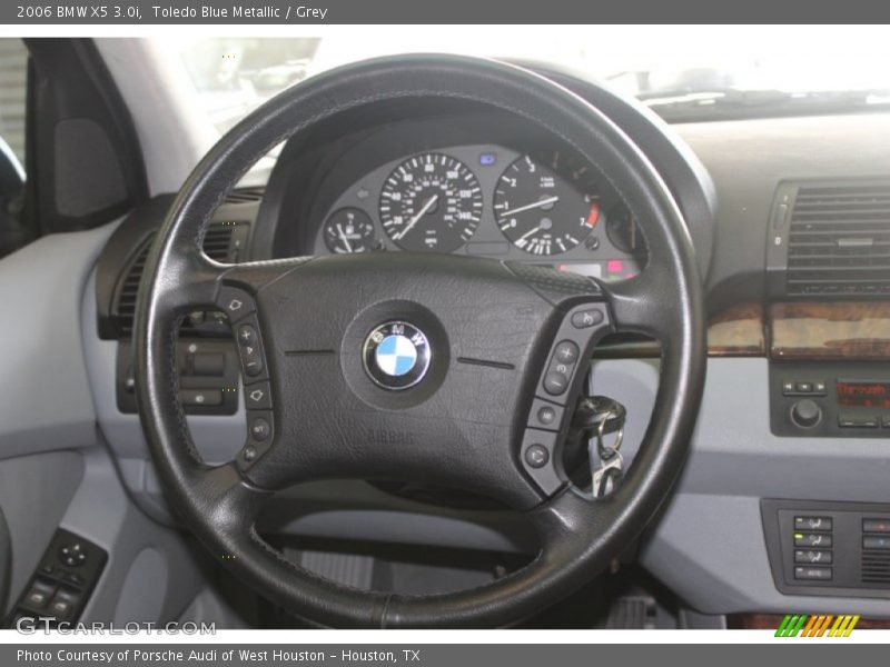 Toledo Blue Metallic / Grey 2006 BMW X5 3.0i