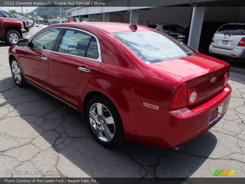 Crystal Red Tintcoat / Ebony 2012 Chevrolet Malibu LT