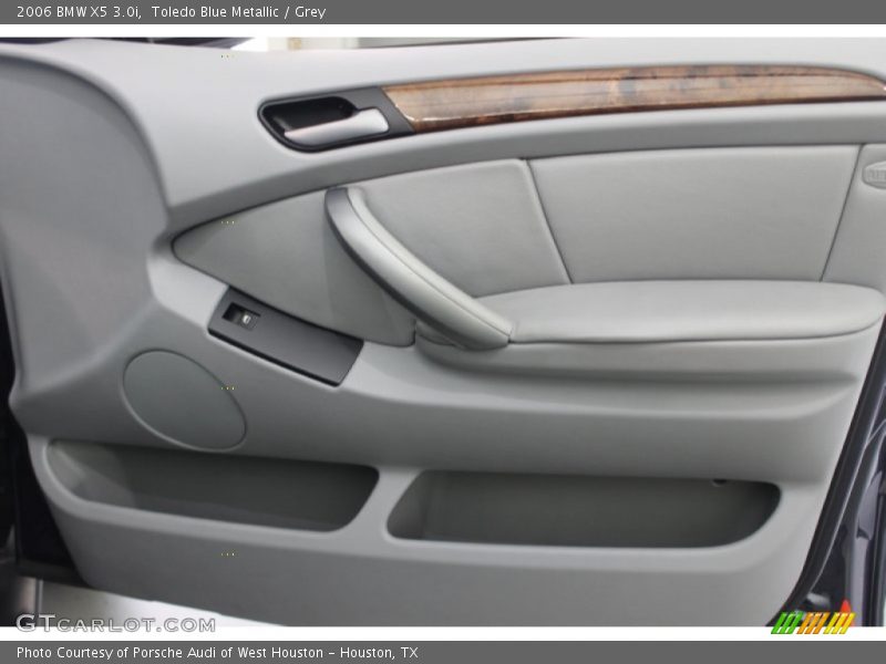 Toledo Blue Metallic / Grey 2006 BMW X5 3.0i