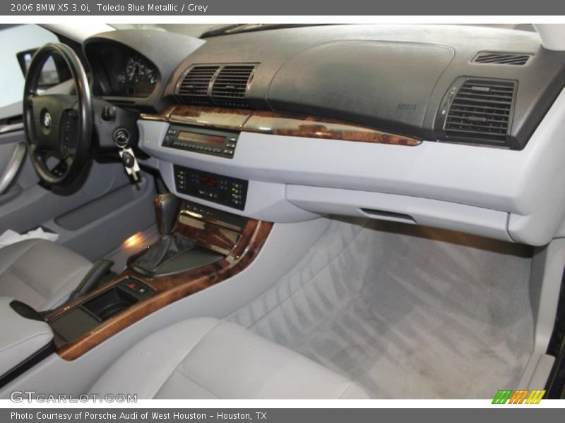 Toledo Blue Metallic / Grey 2006 BMW X5 3.0i
