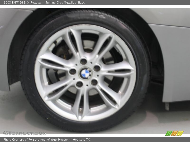 Sterling Grey Metallic / Black 2003 BMW Z4 3.0i Roadster