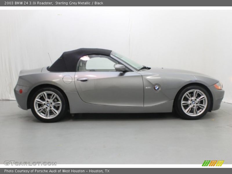 Sterling Grey Metallic / Black 2003 BMW Z4 3.0i Roadster