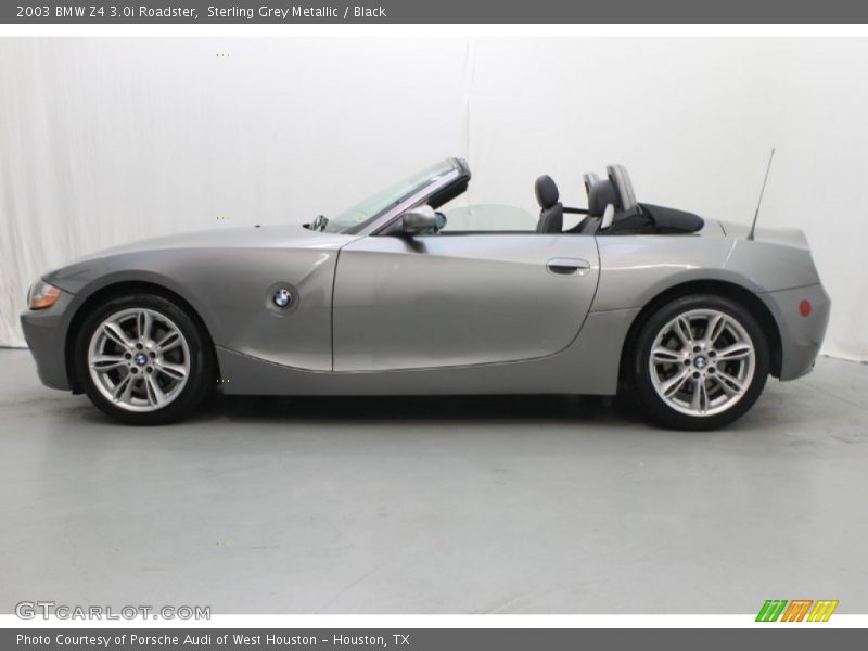 Sterling Grey Metallic / Black 2003 BMW Z4 3.0i Roadster