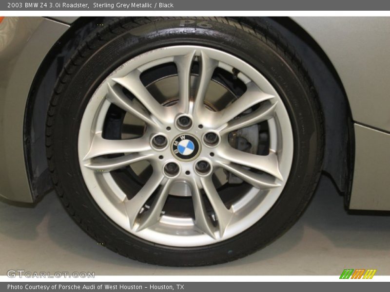 Sterling Grey Metallic / Black 2003 BMW Z4 3.0i Roadster