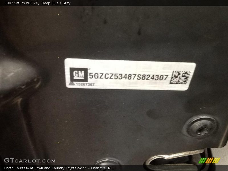 Deep Blue / Gray 2007 Saturn VUE V6