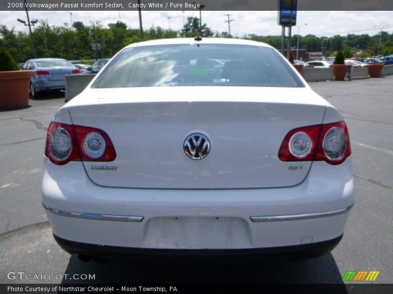Candy White / Pure Beige 2008 Volkswagen Passat Komfort Sedan