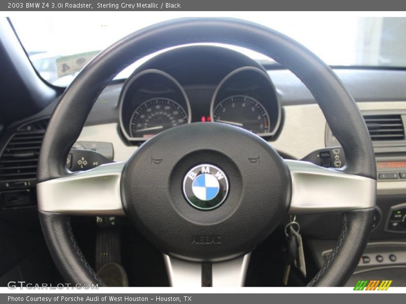 Sterling Grey Metallic / Black 2003 BMW Z4 3.0i Roadster