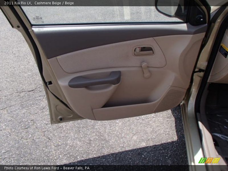 Cashmere Beige / Beige 2011 Kia Rio LX